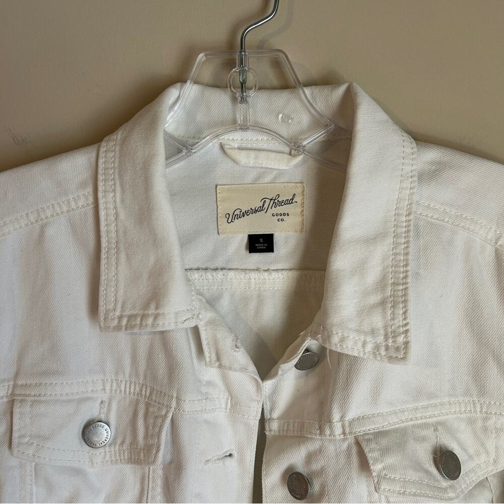Universal Thread White Button Down Cotton Stretch… - image 2